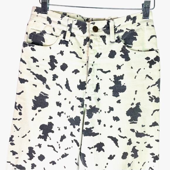 Guess | Vintage Cow Print Jeans Denim Black & White 1980s - Picture 3 of 11